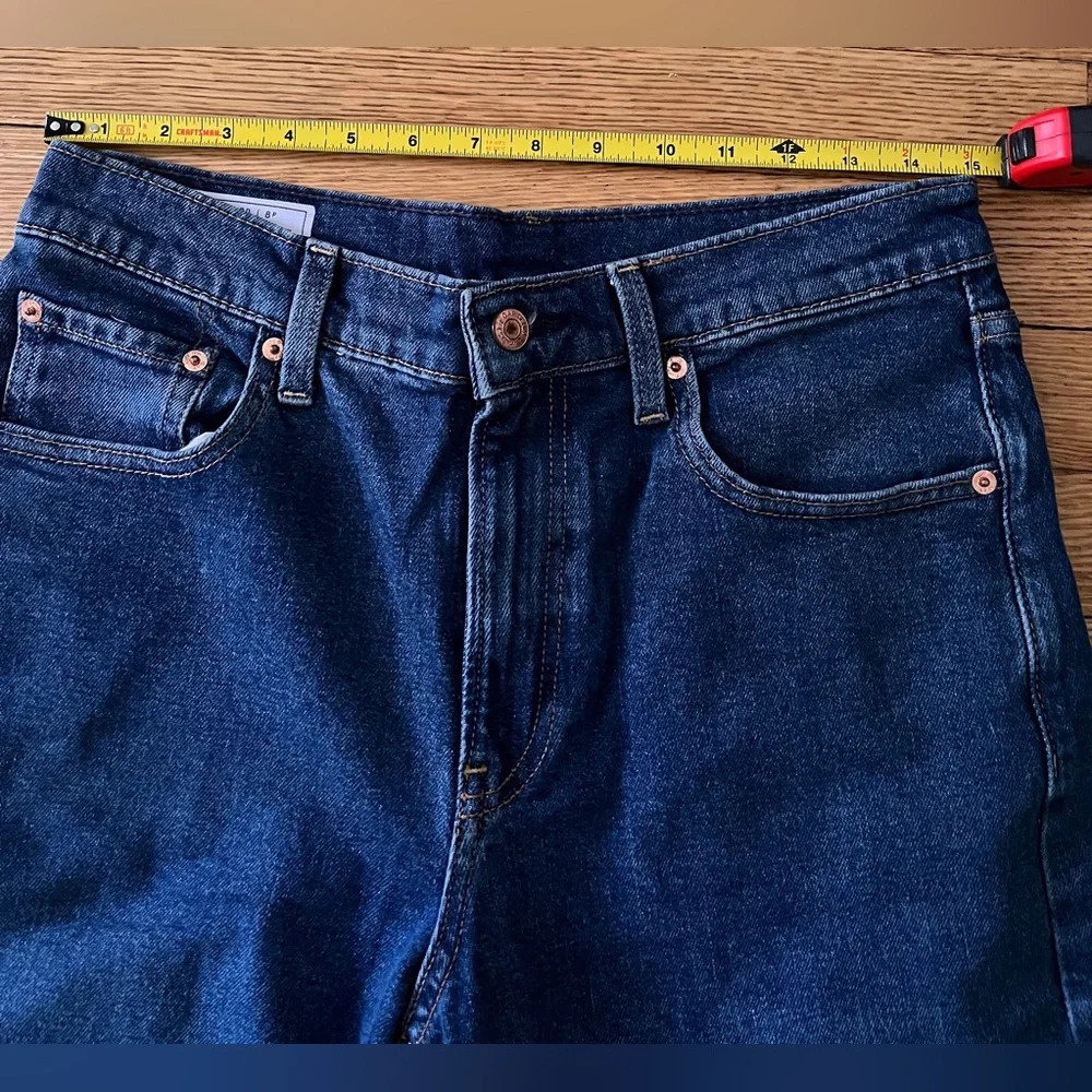 Gap Dark Wash Wide Leg Jeans Size 8P - Picture 4 of 8